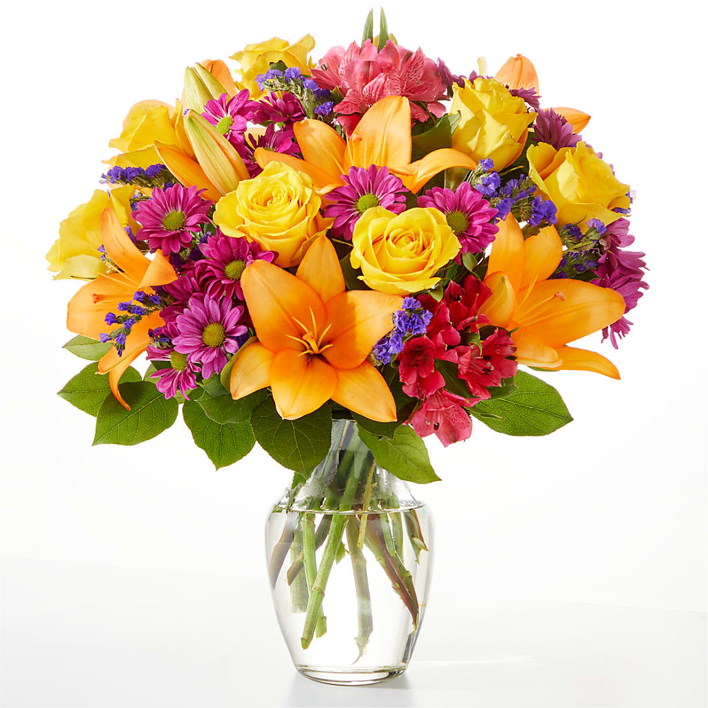 Colorful Visions Bouquet – Park Merced Florist, Corona CA