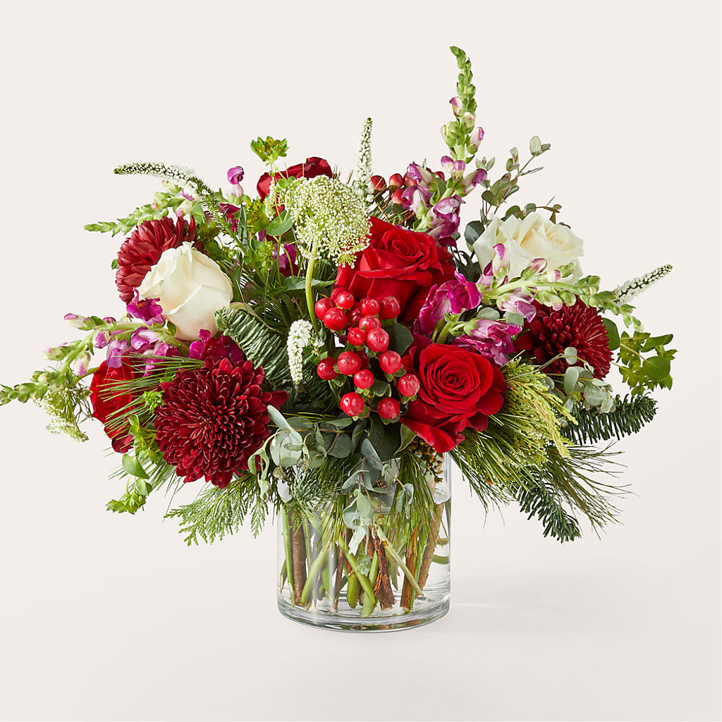 Cranberry Fizz Bouquet – Park Merced Florist, Corona CA