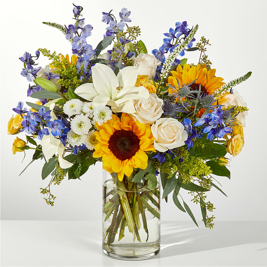 Wonderfully Sunny Bouquet – Park Merced Florist, Corona CA