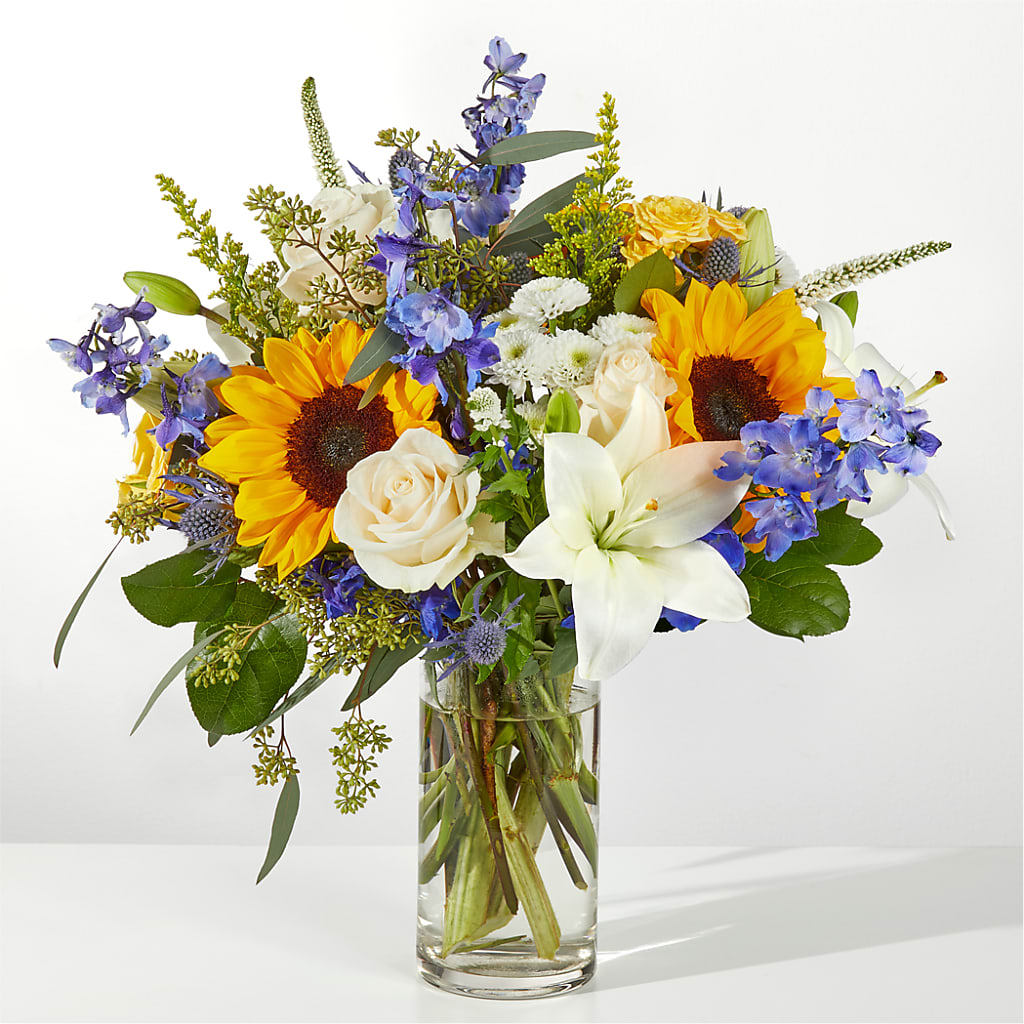 Wonderfully Sunny Bouquet – Park Merced Florist, Corona CA