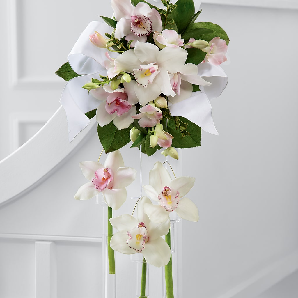 Perfect Entrance Pew Arrangement – Park Merced Florist, Corona CA