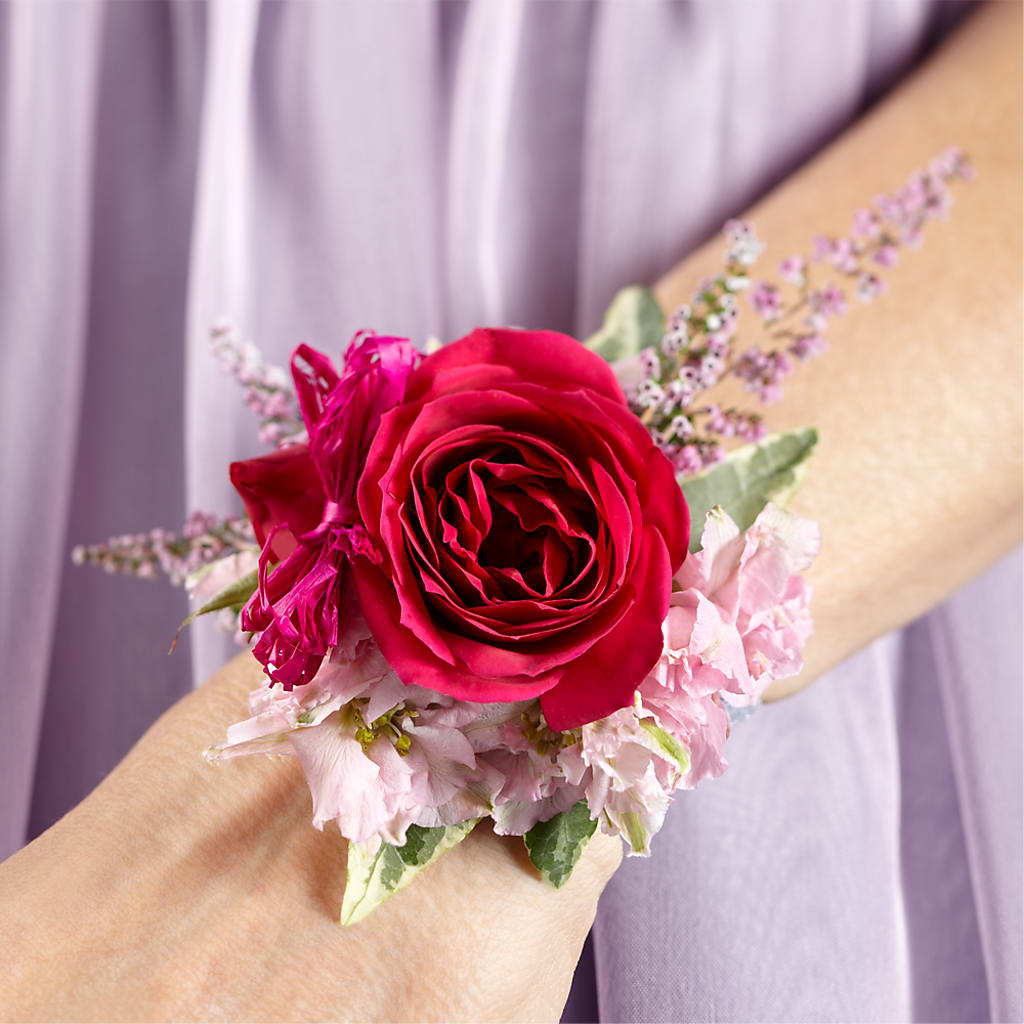 Rose Charm Corsage – Park Merced Florist, Corona CA