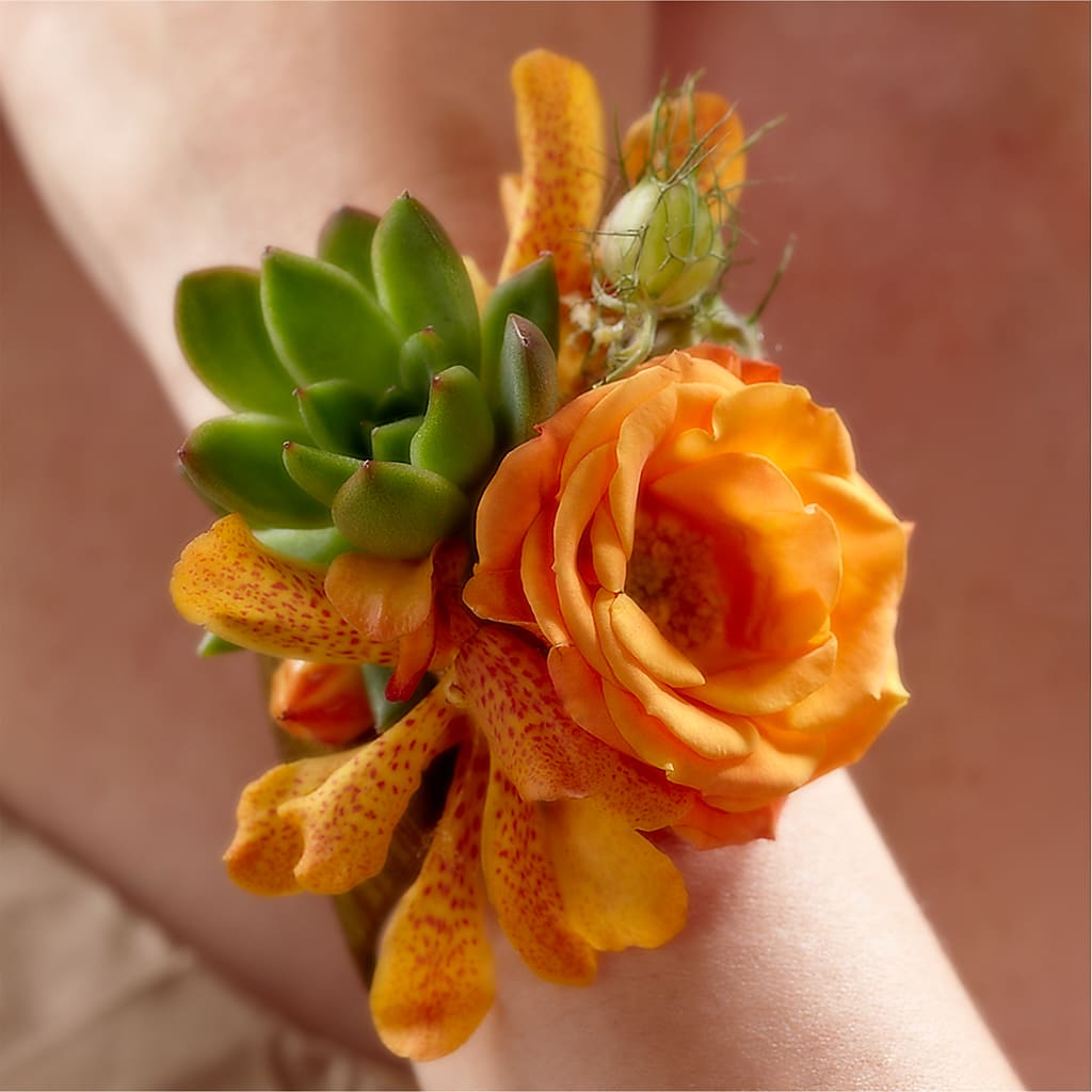 Irresistible Love Wrist Corsage – Park Merced Florist, Corona CA