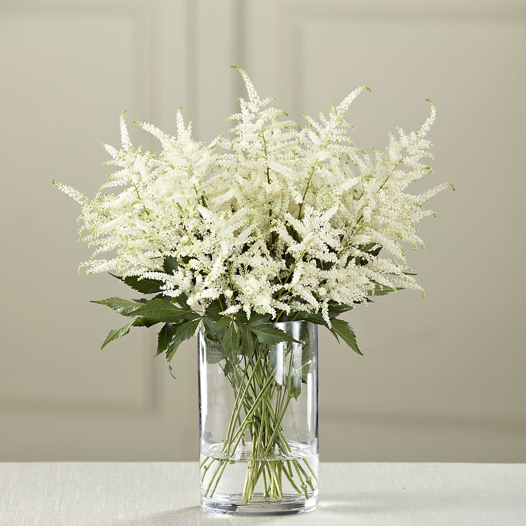 White Astilbe Bouquet – Park Merced Florist, Corona CA