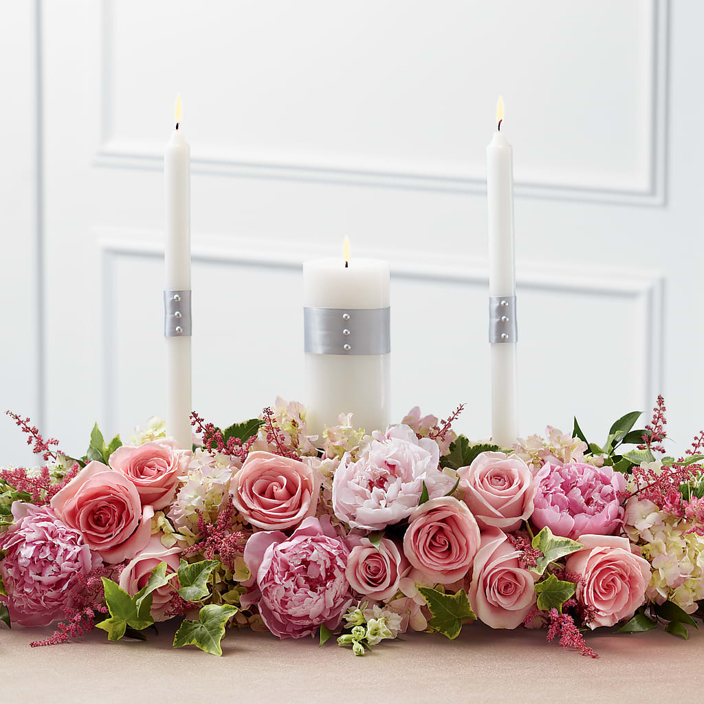 Worldwide Romance Unity Candle Arrangement – Park Merced Florist, Corona CA