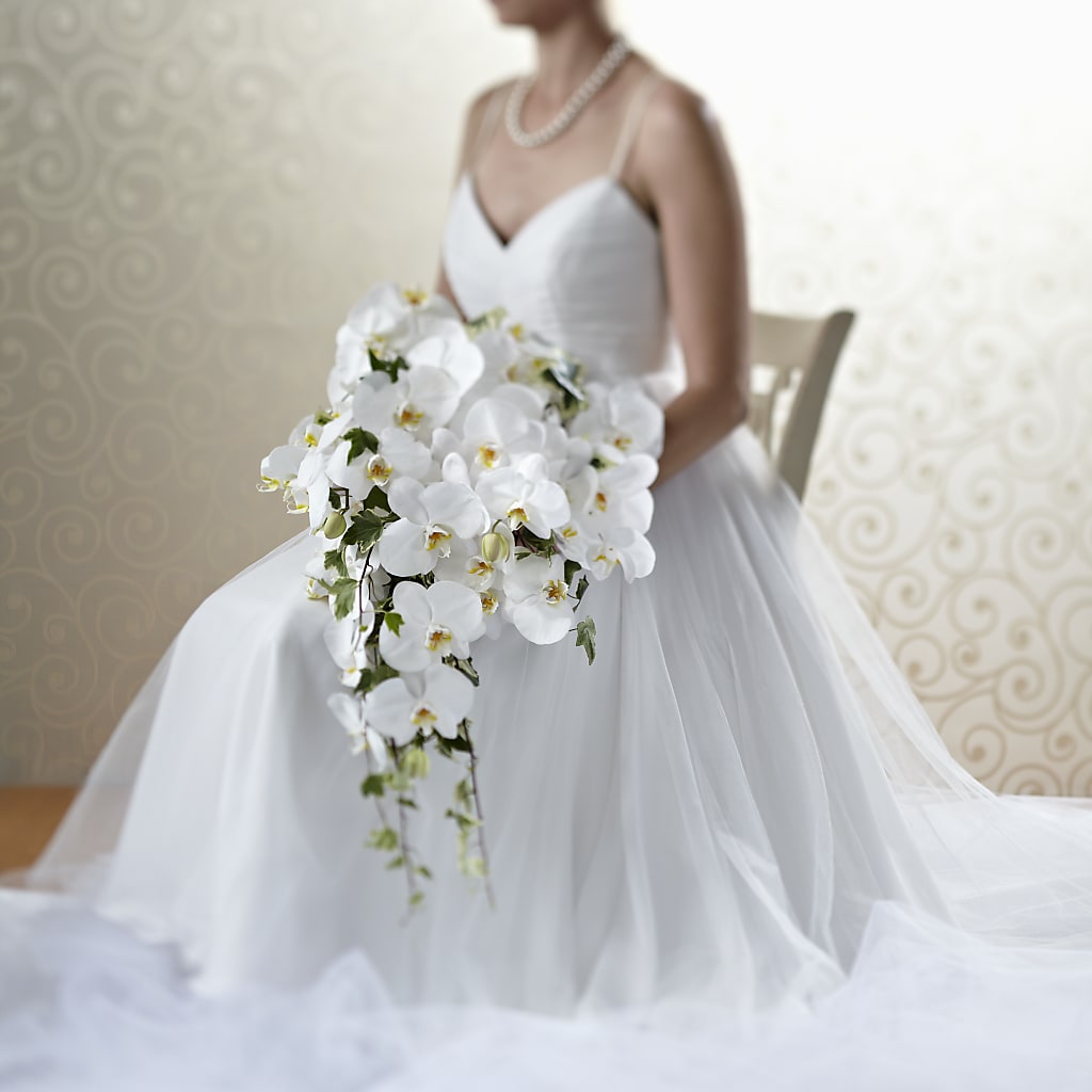 Classic White Bouquet – Park Merced Florist, Corona CA