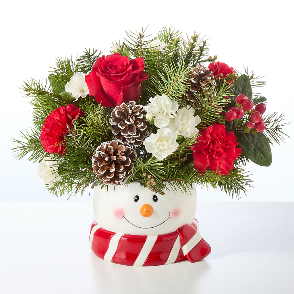 Jolly Snowman Bouquet –  Park Merced Florist, Corona CA