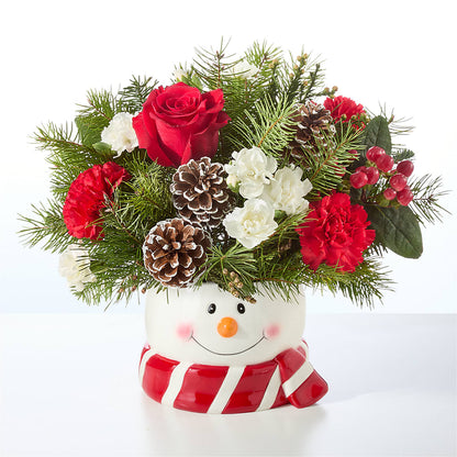 Jolly Snowman Bouquet –  Park Merced Florist, Corona CA