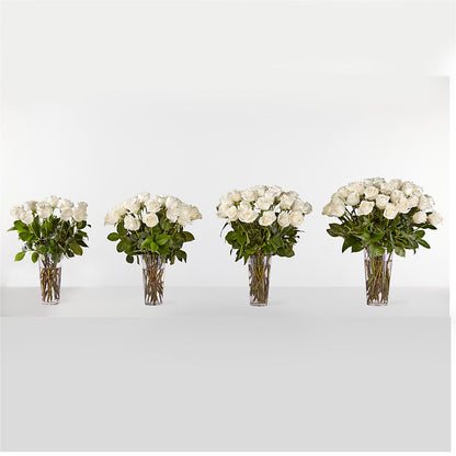 Long Stem White Rose Bouquet –  Park Merced Florist, Corona CA