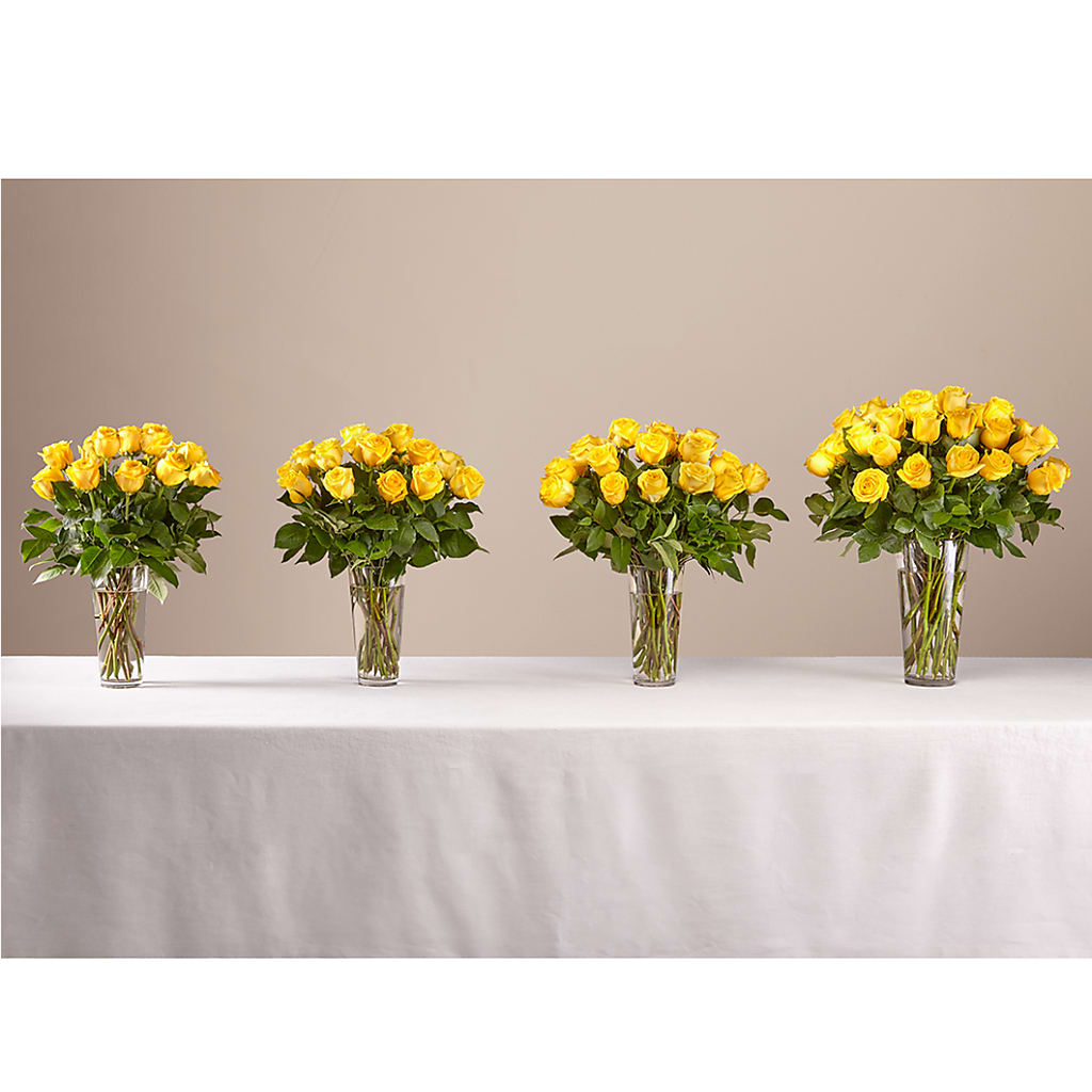 Long Stem Yellow Rose Bouquet –  Park Merced Florist, Corona CA