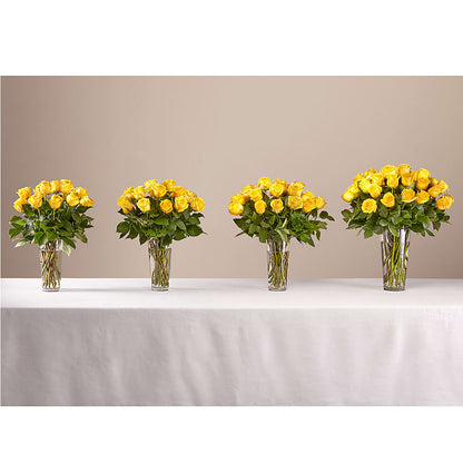 Long Stem Yellow Rose Bouquet –  Park Merced Florist, Corona CA