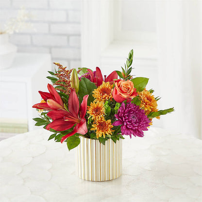 Burgundy Landscape Bouquet –  Park Merced Florist, Corona CA