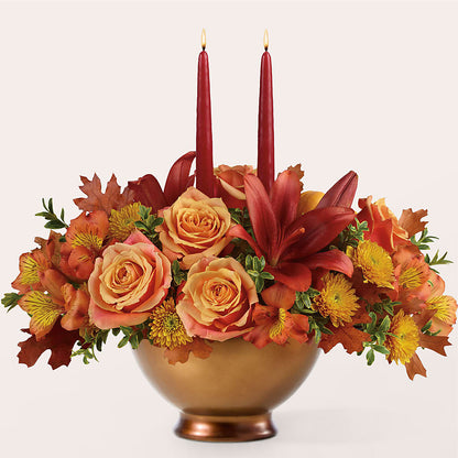 Harvest Table Centerpiece –  Park Merced Florist, Corona CA