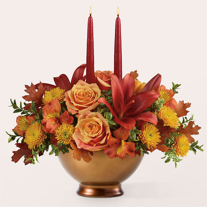 Harvest Table Centerpiece –  Park Merced Florist, Corona CA