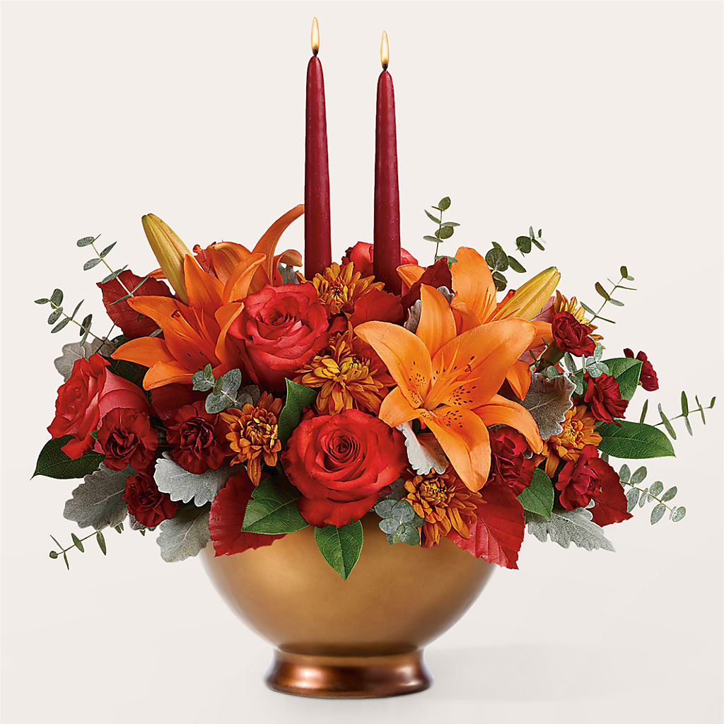 Fruits of Fall Centerpiece –  Park Merced Florist, Corona CA