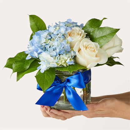 Sky Blue Delight Bouquet –  Park Merced Florist, Corona CA