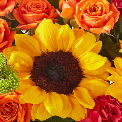 Sun-drenched Blooms Box Bouquet –  Park Merced Florist, Corona CA