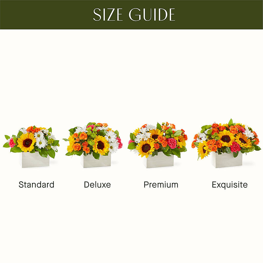 Sun-drenched Blooms Box Bouquet –  Park Merced Florist, Corona CA