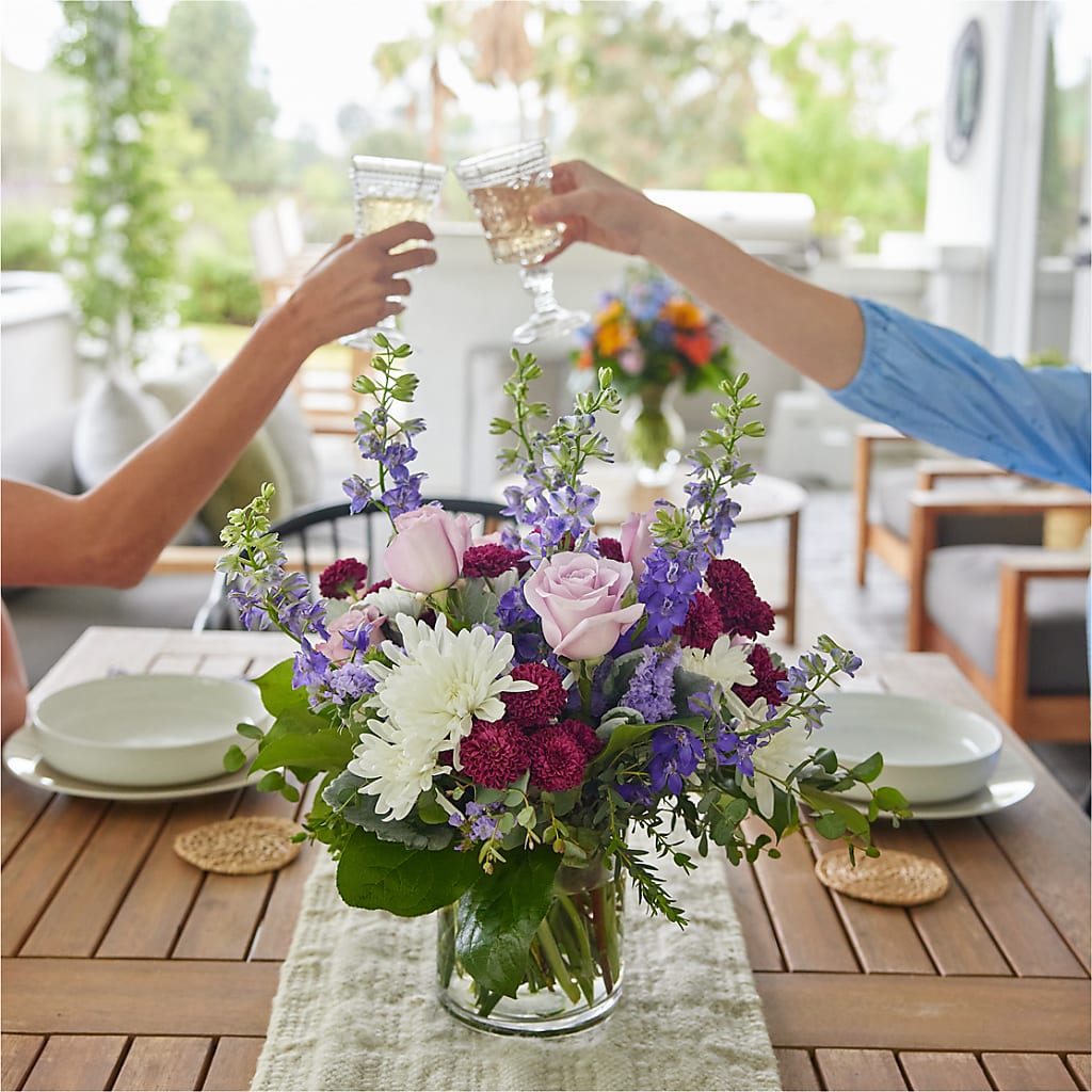 Violet Frost Bouquet –  Park Merced Florist, Corona CA