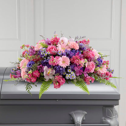 Glorious Garden Casket Spray –  Park Merced Florist, Corona CA