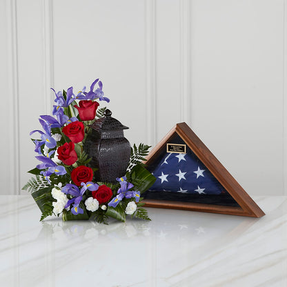 Patriotic Tribute Arrangement –  Park Merced Florist, Corona CA