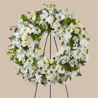 Faithful Wishes Wreath –  Park Merced Florist, Corona CA