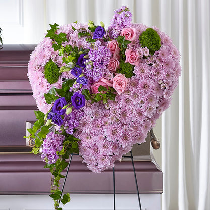 Treasured Love Standing Heart –  Park Merced Florist, Corona CA