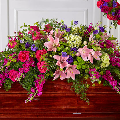 Radiant Tribute Casket Spray –  Park Merced Florist, Corona CA