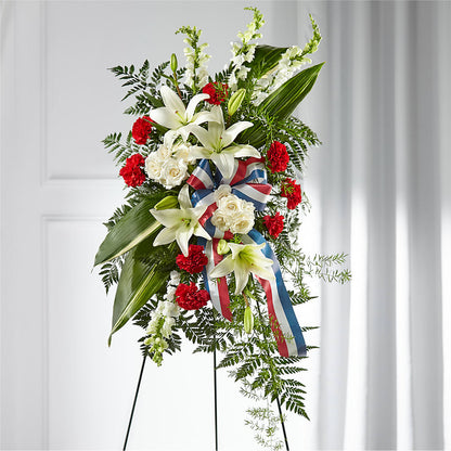 Stars of Life Standing Spray –  Park Merced Florist, Corona CA