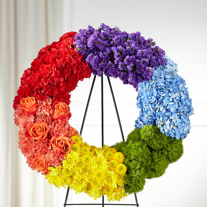 Circle of Love Wreath –  Park Merced Florist, Corona CA