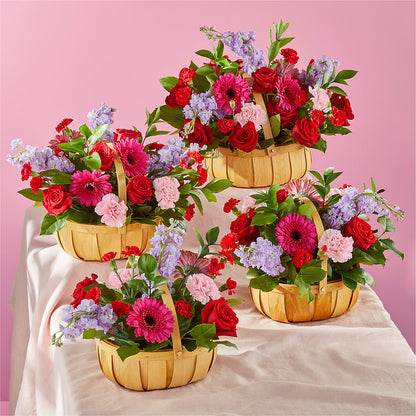 Pink Picnic Basket –  Park Merced Florist, Corona CA