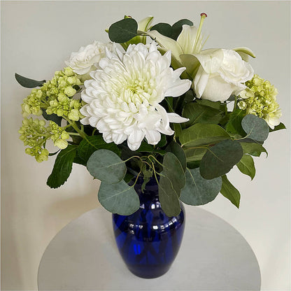 Snowy Dreams Bouquet –  Park Merced Florist, Corona CA
