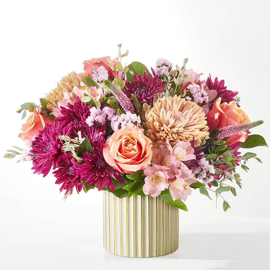 Berry Cobbler Bouquet with Ivory Vase –  Park Merced Florist, Corona CA