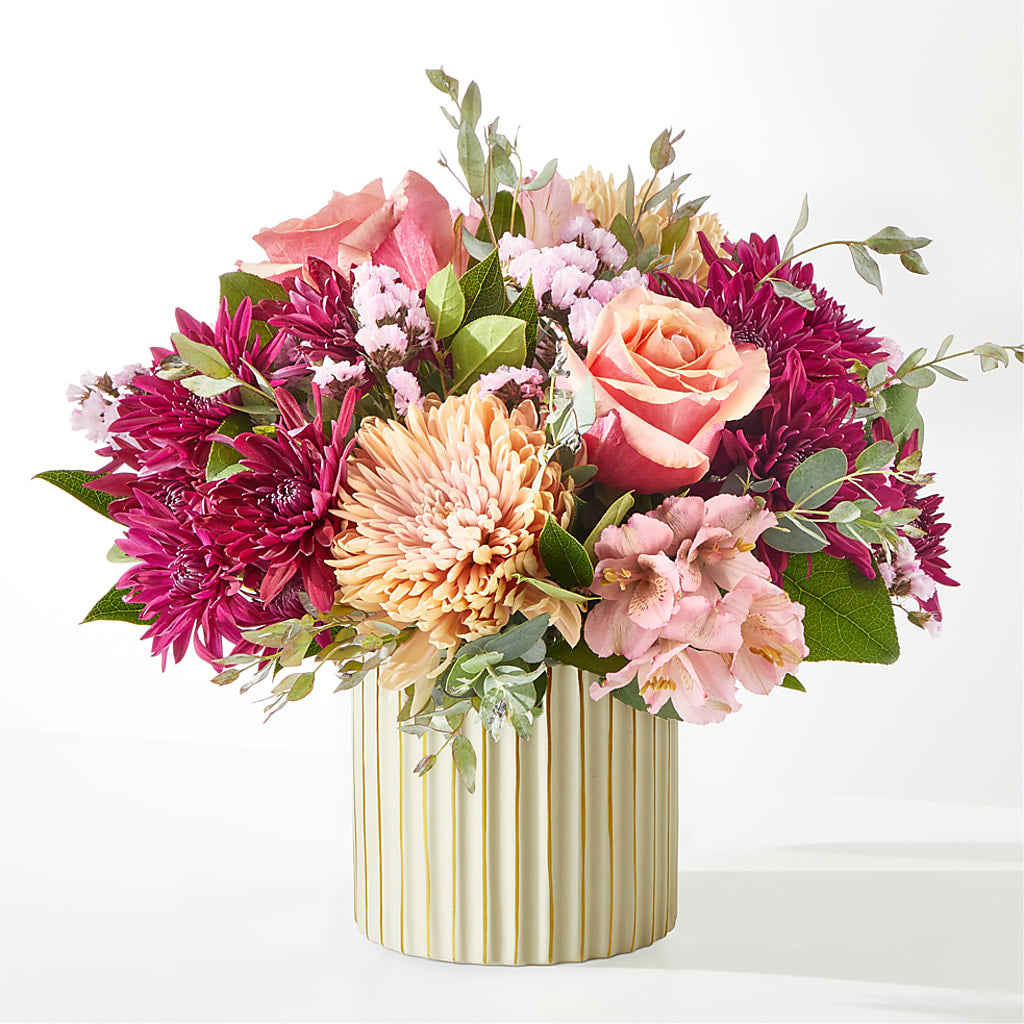 Berry Cobbler Bouquet with Ivory Vase –  Park Merced Florist, Corona CA