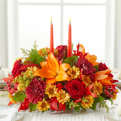 Autumn's Embrace Centerpiece –  Park Merced Florist, Corona CA