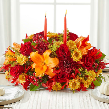 Autumn's Embrace Centerpiece –  Park Merced Florist, Corona CA