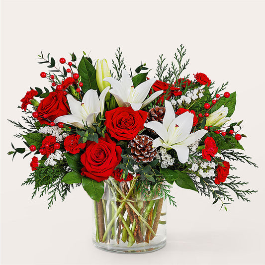 Best in Snow Bouquet –  Park Merced Florist, Corona CA
