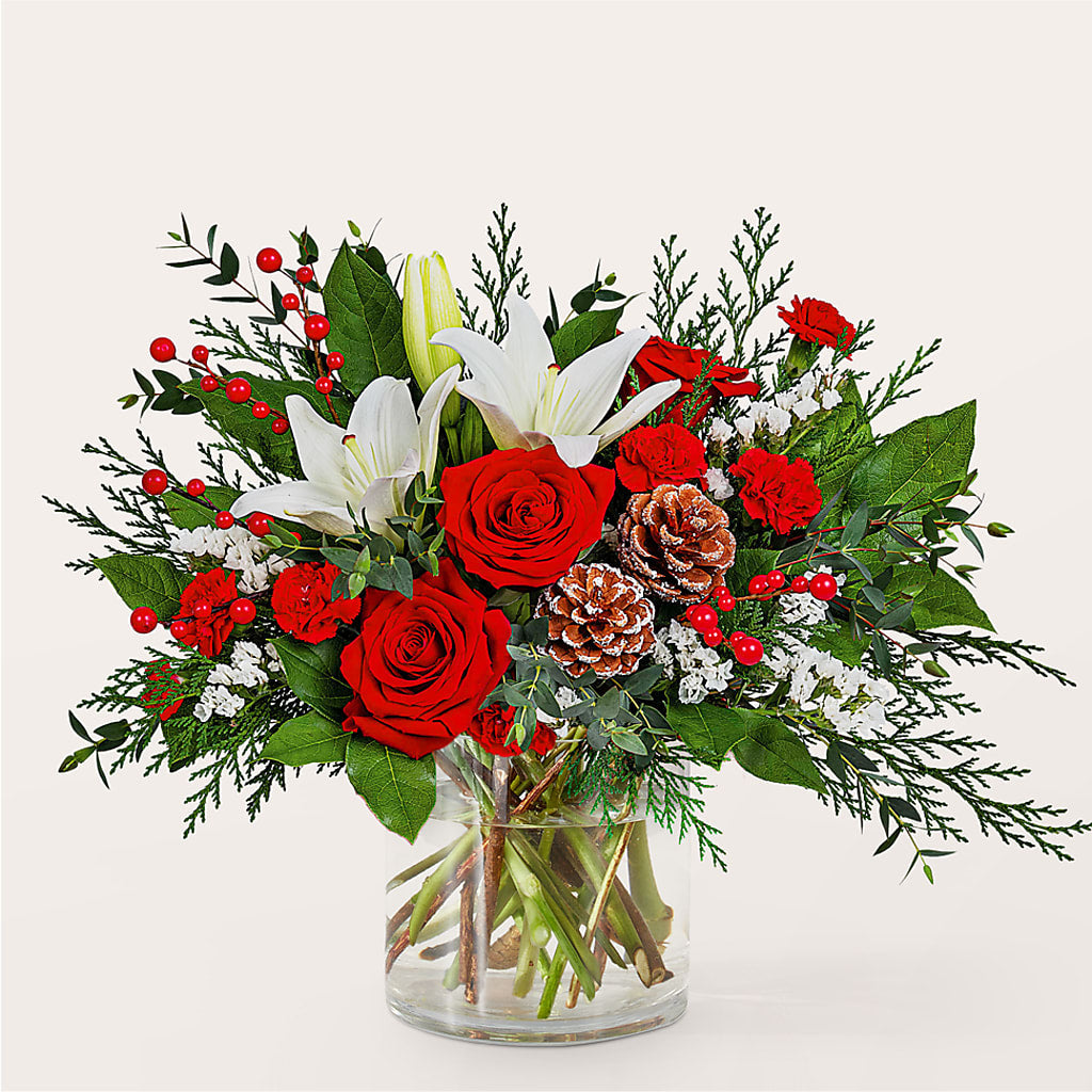Best in Snow Bouquet –  Park Merced Florist, Corona CA