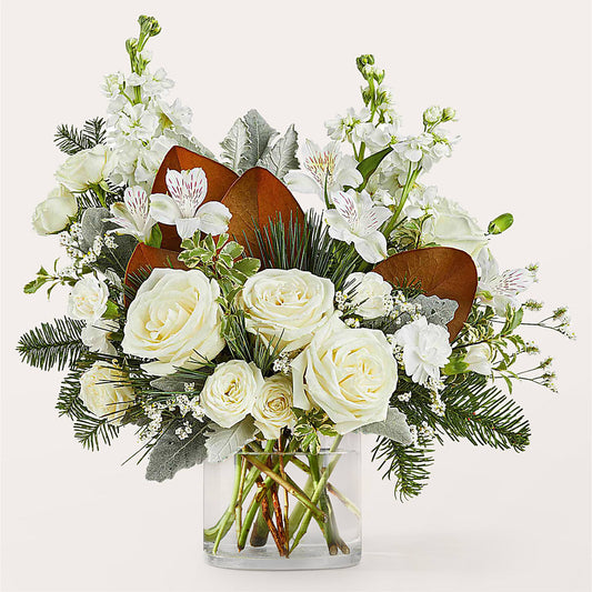 Fresh Snowfall Bouquet –  Park Merced Florist, Corona CA