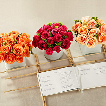 Dawn Rose Centerpiece –  Park Merced Florist, Corona CA