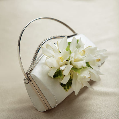 White Purse Decor –  Park Merced Florist, Corona CA